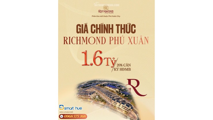  CÔNG BỐ GIÁ CHÍNH THỨC RICHMOND PHÚ XUÂN 